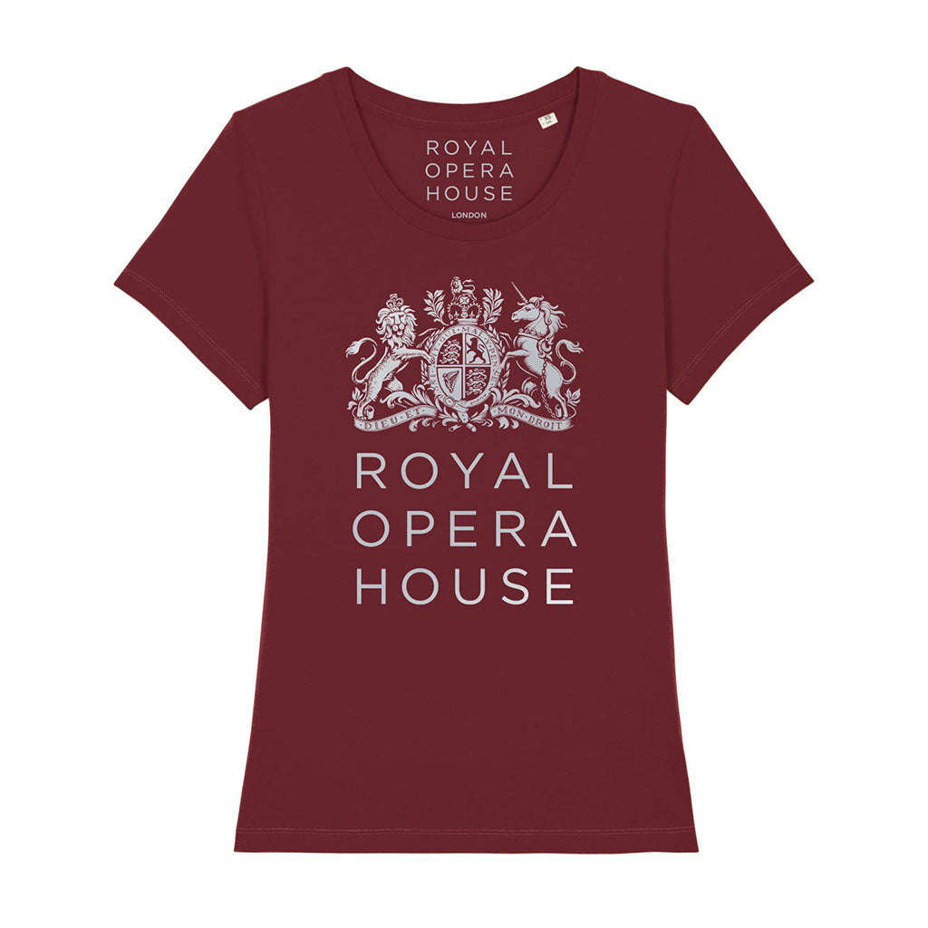 Royal Opera House Burgundy Semi-Fit T-Shirt