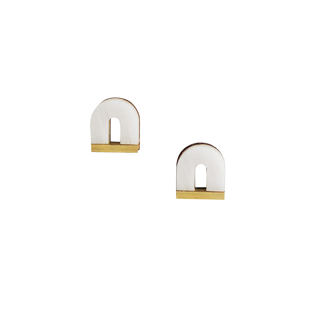 Arch Marble Studs