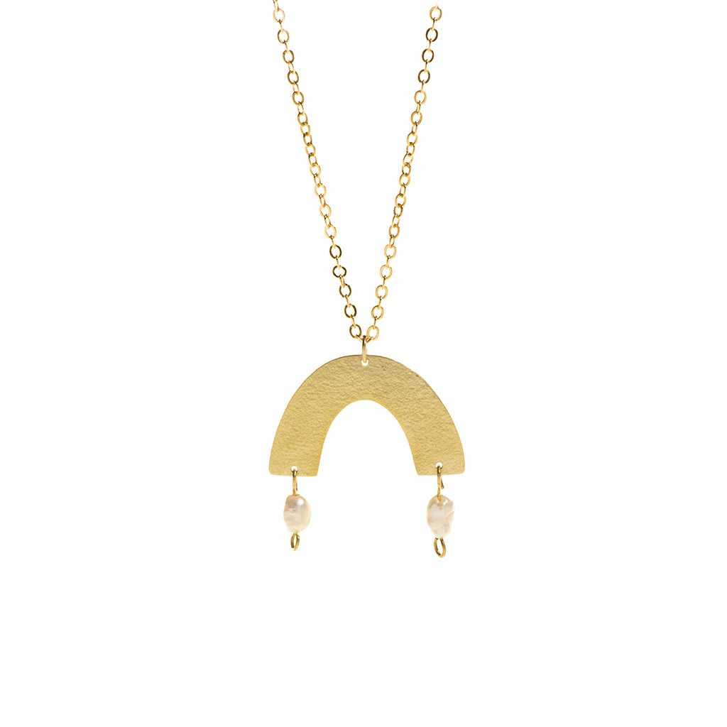 Pearl Mini Arch Necklace
