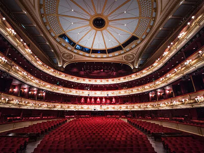 Royal Opera House Auditorium View From Stage Including Ornate Ceiling