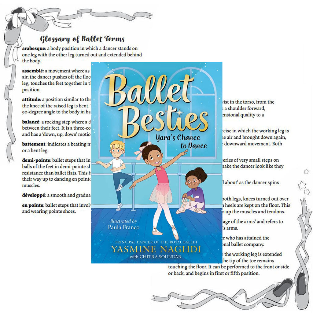 Ballet Besties Childrens book by Royal Ballet principal Yasmine Naghdi and Chitra Soundar