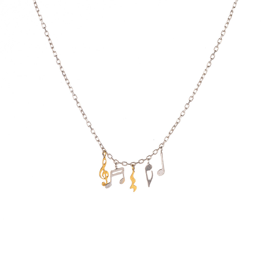 Musical Notes Necklace by Amanda Coleman