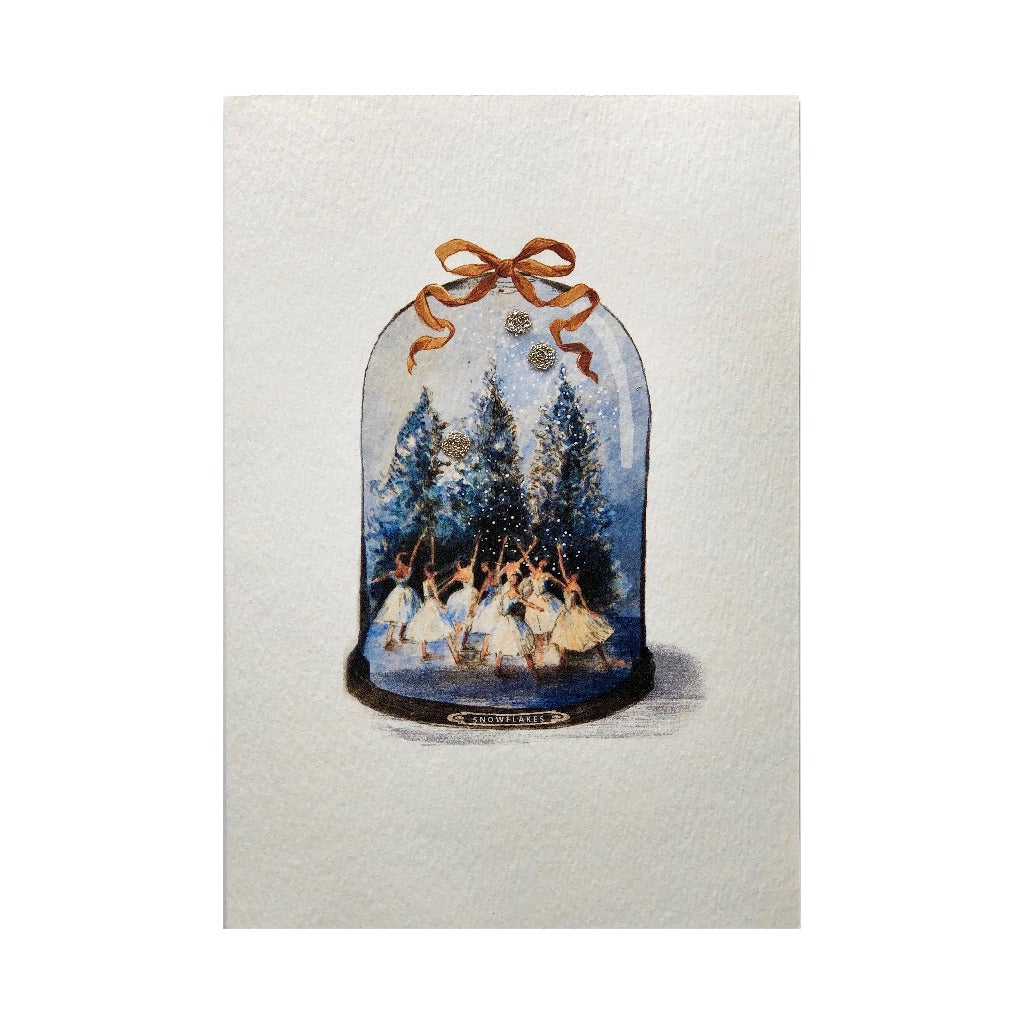 Snowflakes Dome Greeting Card