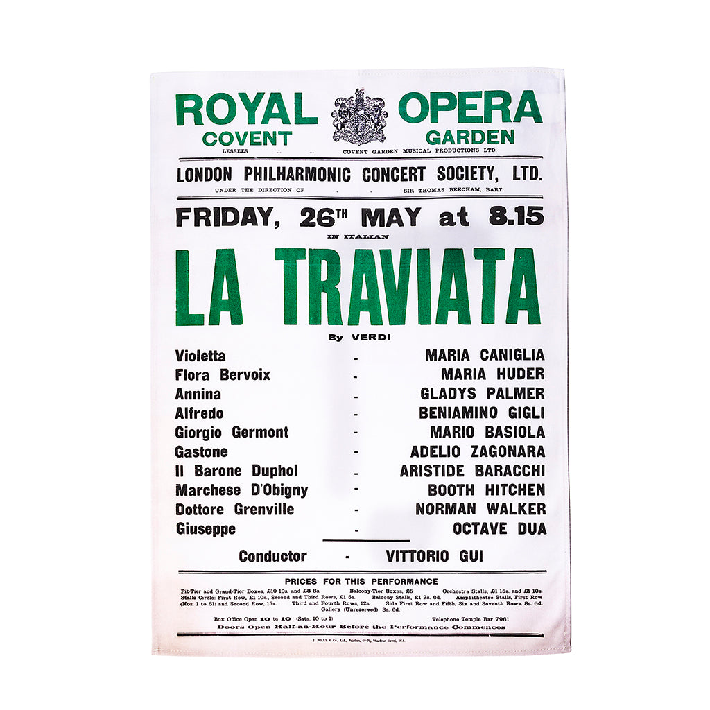 Opera Tea Towel La Traviata 